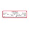 Nevs Portable Exam Labels - Portable 7/8" x 3" White w/Red & Black X-2986RB - alternate 1